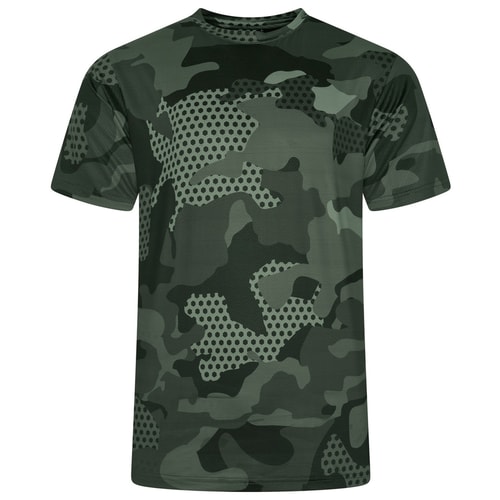 KAM Active Camo Print T-Shirt Anthrazit
